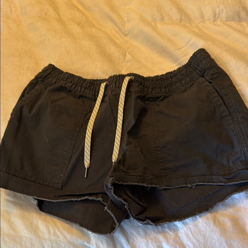 Vuori Black Athletic Shorts with Drawstring Waist